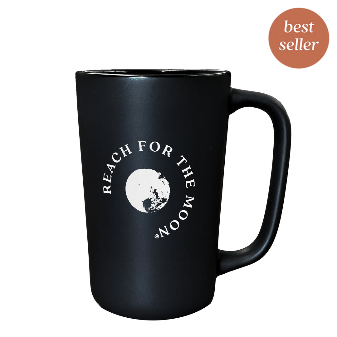 Matte REACH FOR THE MOON Copper Moon Coffee Mug