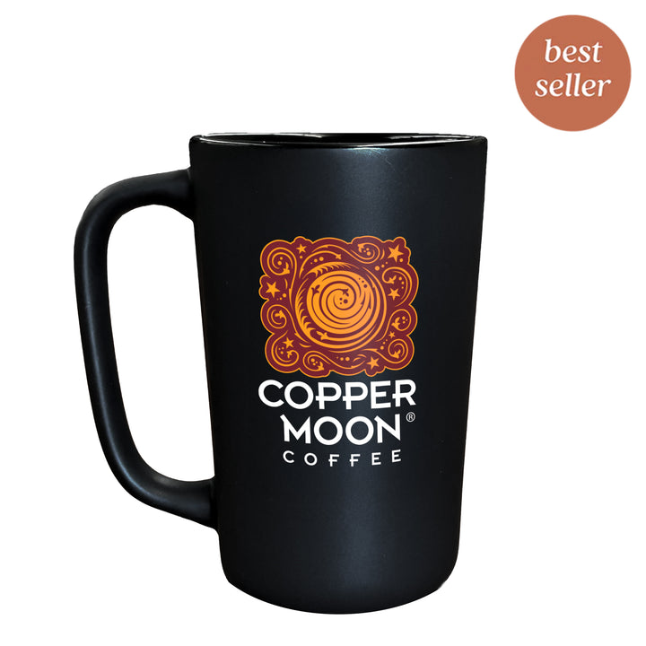 Matte REACH FOR THE MOON Copper Moon Coffee Mug