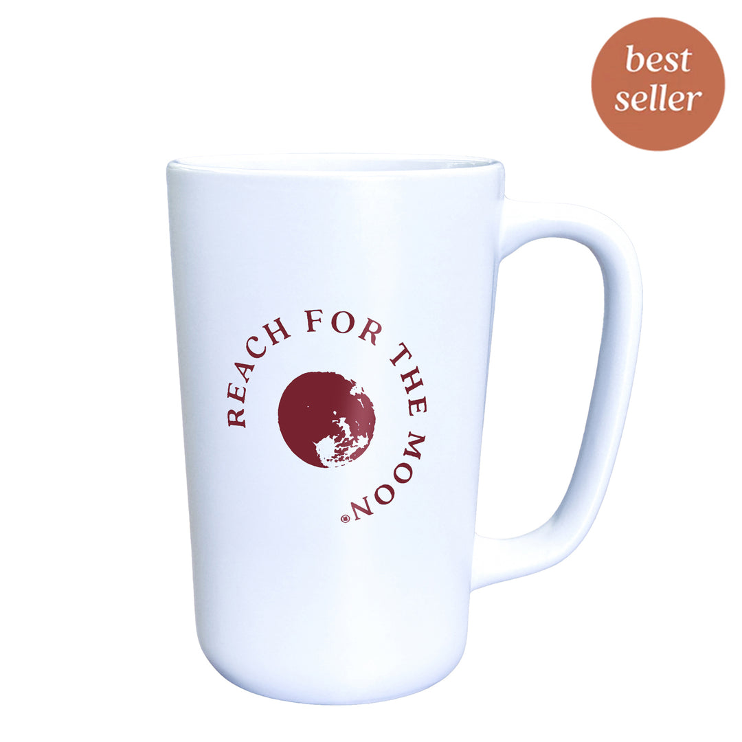 Matte REACH FOR THE MOON Copper Moon Coffee Mug